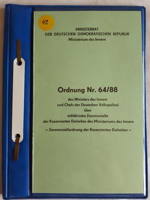 DDR MdI Ordnung Nr.64/88