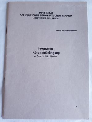 DDR MdI Programm Körperertüchtigung