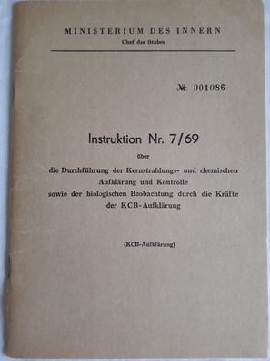 DDR MdI Instruktion Nr.7/69