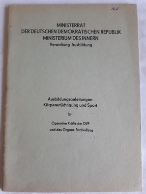 DDR MdI Ausbildungsanleitungen Körperertüchtigung und Sport