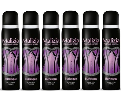 Malizia Donna Burlesque Deo 6x 100 ml deodorant für Damen