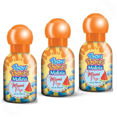 Malizia Bon Bons Miami Pop Eau de Toilette 3x 50 ml Vapo