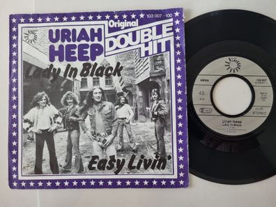 Uriah Heep - Lady In Black / Easy Livin' 7'' Vinyl Germany Label 2