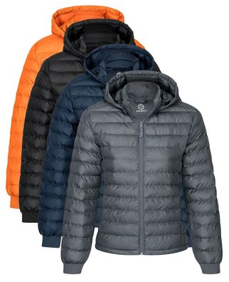 Gradnetz Wattierte Damen Steppjacke Übergangsjacke Jacke nachhaltig warm