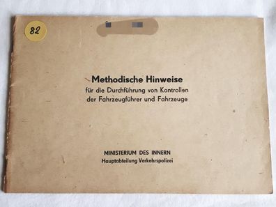 DDR MdI Methodische Hinweise für die Durchführung von Kontrollen der Fahrzeugführer