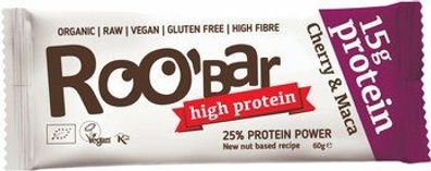 ROO´BAR 3x Roobar Protein Cherry and Maca, 60g, glutenfrei 60g