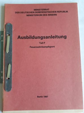 DDR MdI Ausbildungsanleitung Teil F Feuerwehrkampfsport