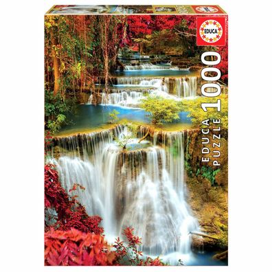 Wasserfall im tiefen Wald puzzle 1000pcs