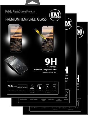 cofi1453 3X Panzer Schutz Glas 9H Tempered Glass Display Schutz Folie Display