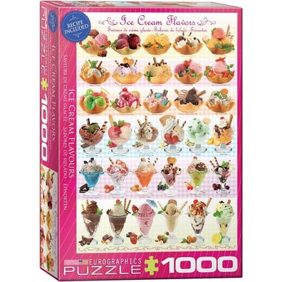 Eurographics Puzzle Eiscreme-Geschmacksrichtungen 1000 Teile