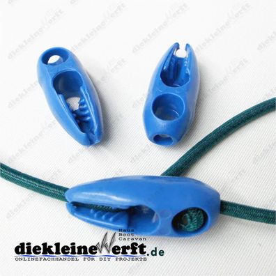 Speed Clip - Gummileinenclip für 6mm Expanderseil blau