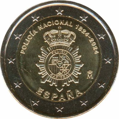 Spanien 2 Euro 2024 - 200 Jahre Nationalpolizei*