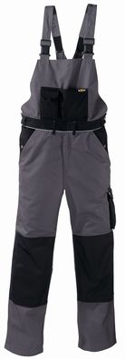 teXXor Canvas Latzhose Amazonas Grau/Schwarz