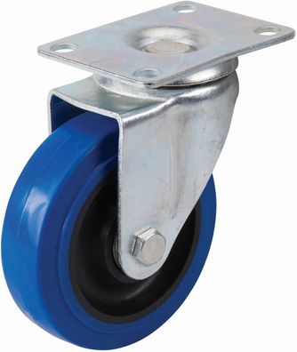 Fixman Lenkrollen Gummi-Lenkrolle 100 mm, 140 kg-Blau