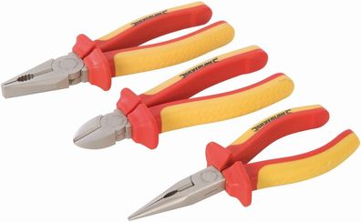 Silverline Zangen VDE-Profi-Zangen, 3-tlg. Satz 3-tlg