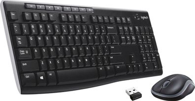 Logitech MK270 Kabelloses Tastatur-Maus-Set, 2.4 GHz Wireless Verbindung Deutsches