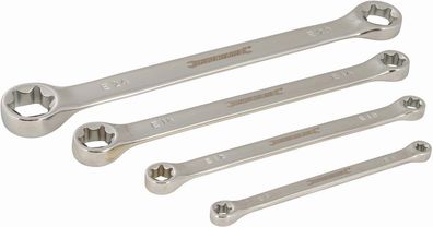 Silverline Schraubenschlüssel Trx-Schraubenschlüssel, 4-tlg. Satz E6–E24