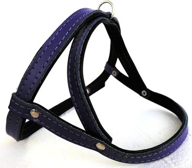 Hundegeschirr - Geschirr, Brustkorb 45-50cm Leder- Lila Violett Neu