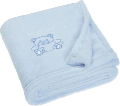 Playshoes Kinder Fleece-Decke Bär Bleu