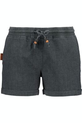 Alife & Kickin Damen JaneAK DNM Shorts Black Denim