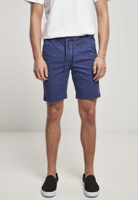 Urban Classics Stretch Twill Joggshorts Dark Blue