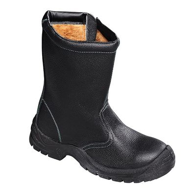 teXXor Sicherheitsstiefel S3-Winterreißverschlussstiefel Zipper Schwarz/Grün