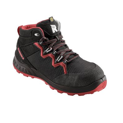 RUNNEX S3-ESD-Sicherheitshochschuh TeamStar Schwarz/Rot