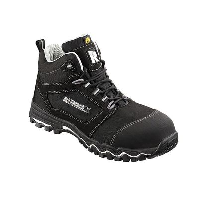 RUNNEX S3-ESD-Sicherheitsschnürstiefel LightStar Schwarz/Weiß/Grau