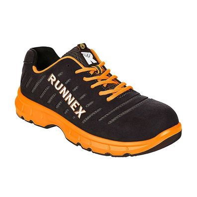 RUNNEX S1P-ESD-Sicherheitshalbschuh FlexStar Schwarz/Orange