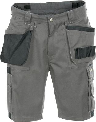 Dassy Zweifarbige Arbeitsshorts mit Holstertaschen Monza PESCO61 Zementgrau/Schwarz