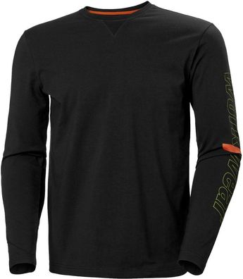 Helly Hansen Logo Longsleeve Black-3XL