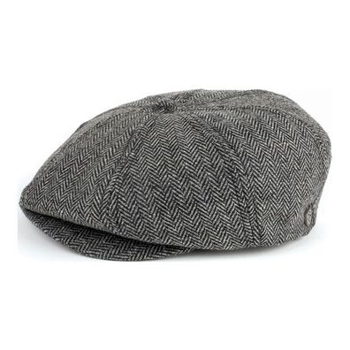 Brixton Cap Brood Grey Black Herringbone