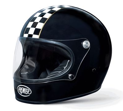 Premier Motorrad Helm Trophy Helm Ck Schwarz Black