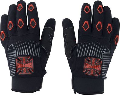 WCC West Coast Choppers Handschuhe Por Vida Black/Red