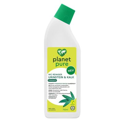 PLANET PURE WC Reiniger Urinstein & Kalk Eukalyptus hygienische Frische & Sauberkeit