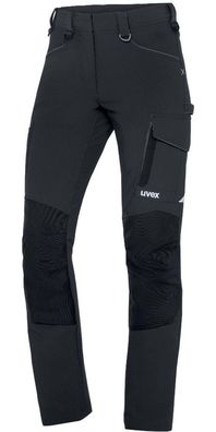 Uvex Damen Arbeitshose, Cargohose SuXXeed Craft Schwarz, Graphit