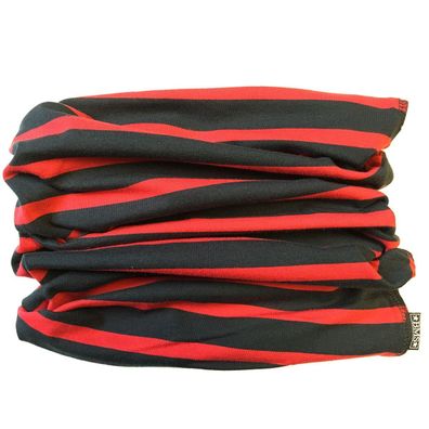 BMS Kinder Ringelschal Magic Scarf Marine/Rot Blockstreifen