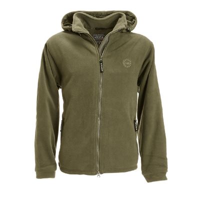 BMS Fleece Windsmoother Kapuzen-Jacke Oliv