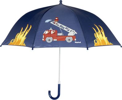 Playshoes Kinder Regenschirm Feuerwehr marine