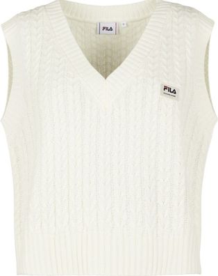 Fila Damen Weste Tarragona Knitted Cropped Vest Cloud Dancer