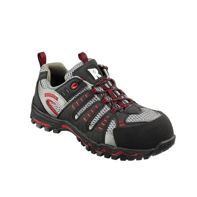 RUNNEX S1-Sicherheitshalbschuh LightStar Schwarz/Grau/Rot