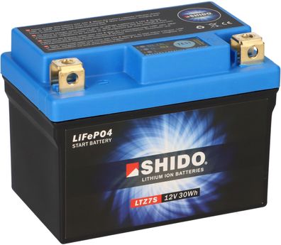 Shido LiFePO4 LTZ7S 12V Lithium Motorradbatterie