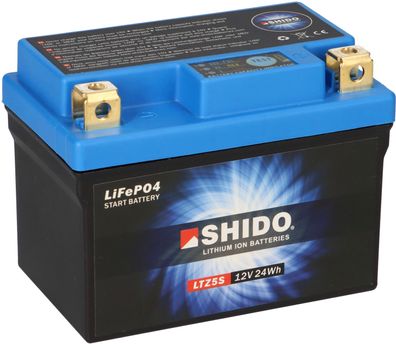 Shido LiFePO4 LTZ5S 12V Lithium Motorradbatterie