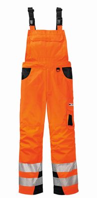 4PROTECT Warnschutz-Latzhose Alabama Leuchtorange/Grau