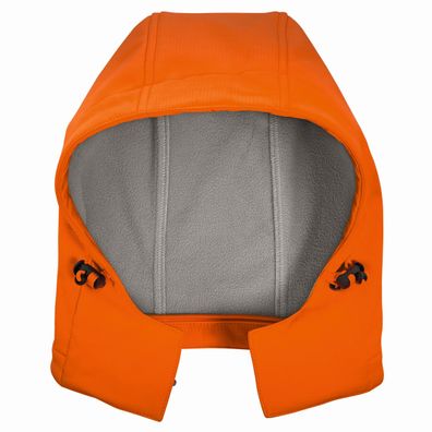 4PROTECT Warnschutz-Softshell-Kapuze Leuchtorange