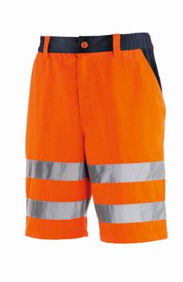 teXXor Warnschutz-Shorts Erie Leuchtorange/Navy