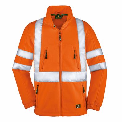 4PROTECT Warnschutz-Fleecejacke Seattle Leuchtorange