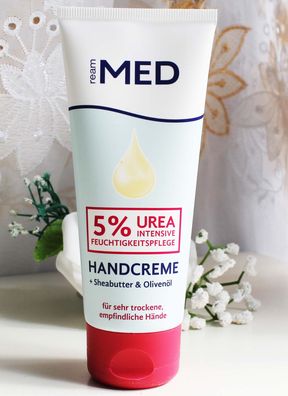 100ml Ream MED Handcreme intensiv Feuchtigkeitspflege 5% Urea Sheabutter Olive