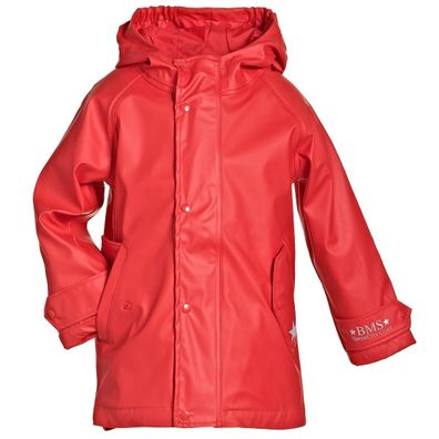 BMS Kinder Regenjacke HafenCity Coat Kids Pu/Lining Rot