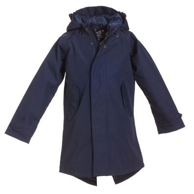 BMS Kinder Regenjacke HafenCity Coat Kids Softlan Marine